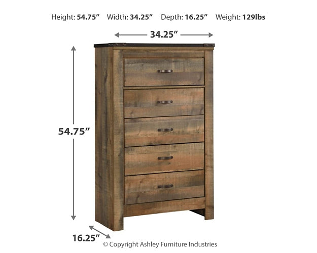 Trinell Five Drawer Chest