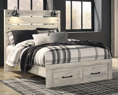 Cambeck  Panel Bed With 2 Storage Drawers