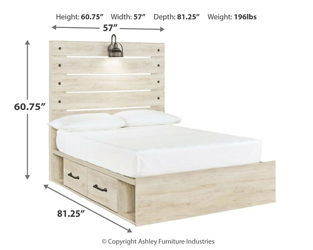 Cambeck  Panel Bed With 2 Storage Drawers