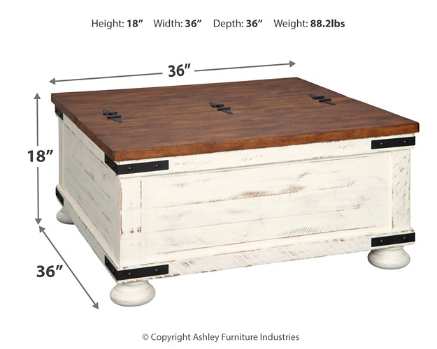 Wystfield Cocktail Table with Storage