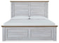 Haven Bay King Panel Bed with Mirrored Dresser and Chest