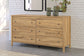 Bermacy Full Panel Headboard with Dresser and Nightstand