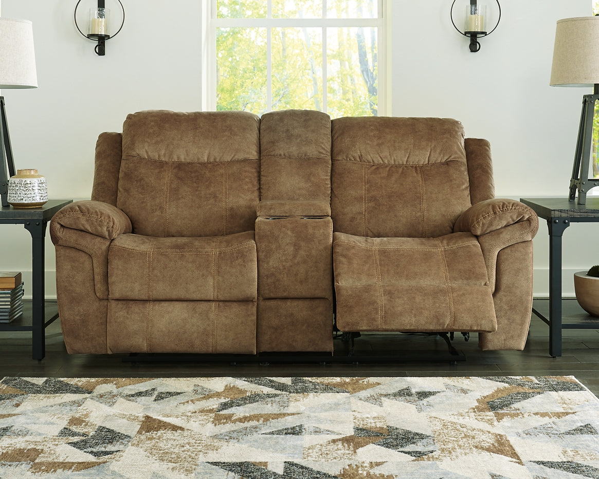 Huddle-Up Glider REC Loveseat w/Console