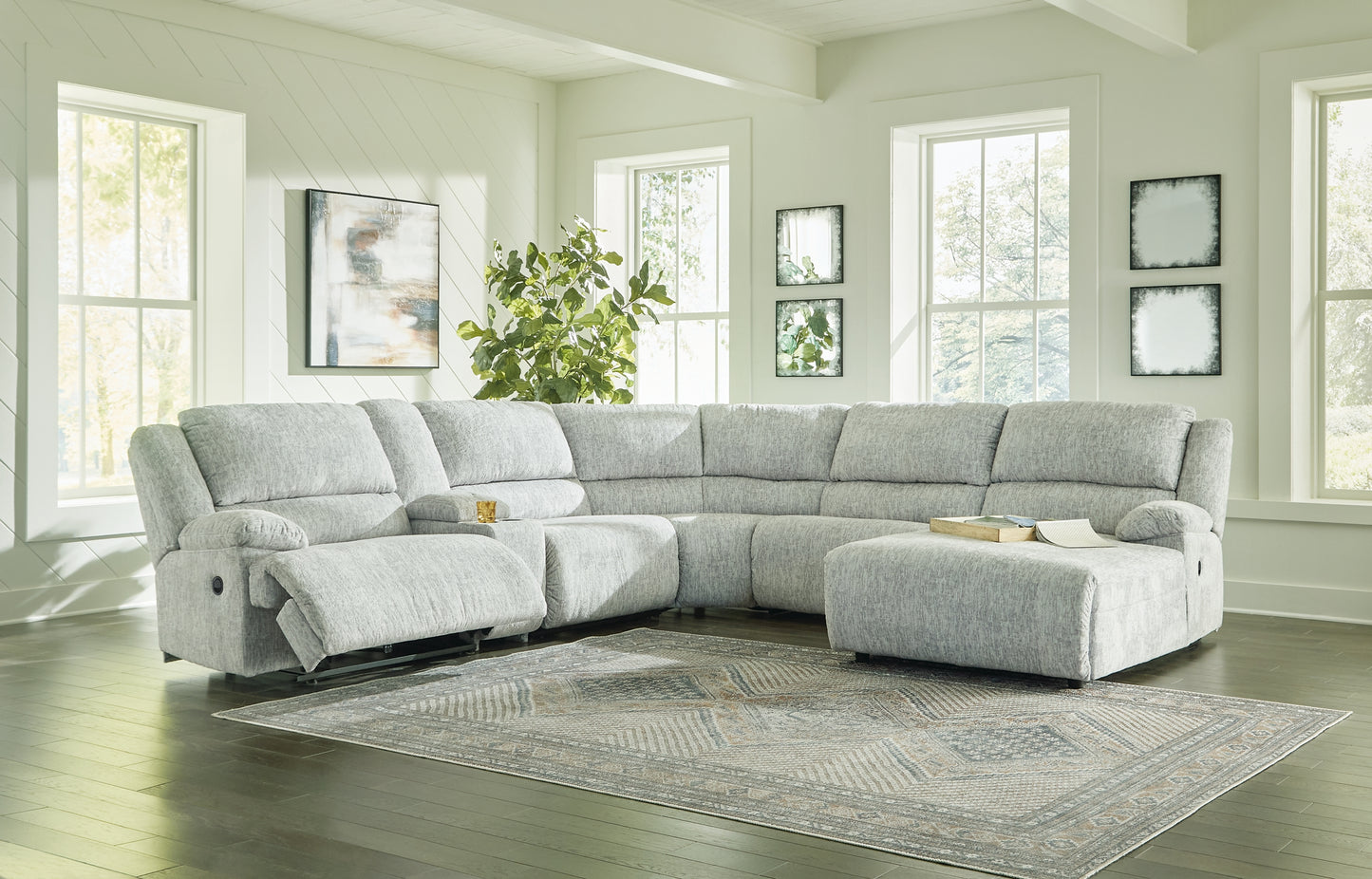 McClelland 6-Piece Reclining Sectional with Chaise